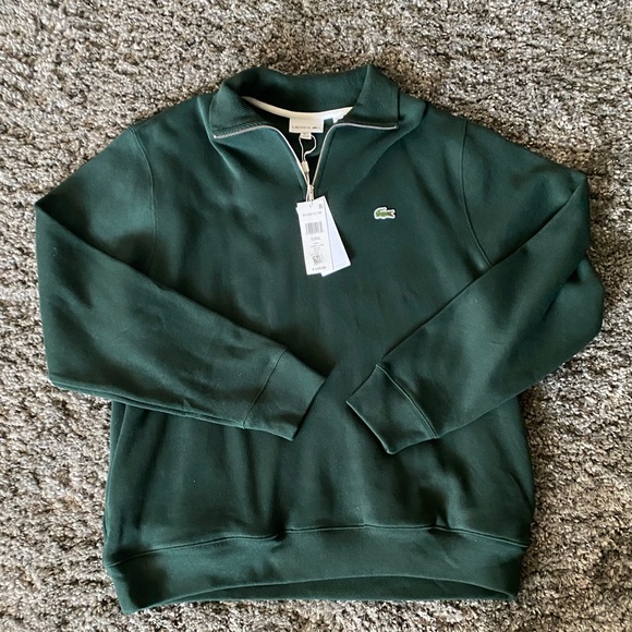 Lacoste Sweaters Lacoste Mens Long Sleeve Quarter Zip Cotton